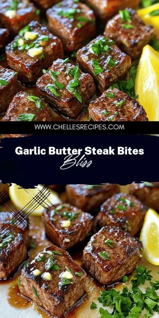 Elevate your dinner with this irresistible garlic butter steak bites recipe that’s easy and quick to make! Tender sirloin steak marinated in rich garlic butter, paired with fresh herbs and the perfect sear, turns any meal into a culinary delight. Ideal for weeknights or special occasions, these steak bites will wow your guests. Click through to discover the full recipe and impress everyone at your next dinner!