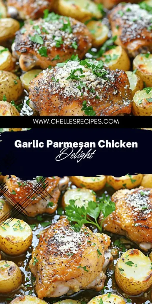 Looking for a quick and delicious dinner? Try my One-Pan Garlic Parmesan Chicken and Potatoes! In just 30 minutes, you can whip up a mouthwatering meal featuring juicy chicken thighs, crispy baby potatoes, and bold garlic flavor. This easy recipe is perfect for busy weeknights and sure to impress the whole family. Don't miss out on the full recipe and tips to elevate your cooking. Click through now and get ready to savor this delightful dish!