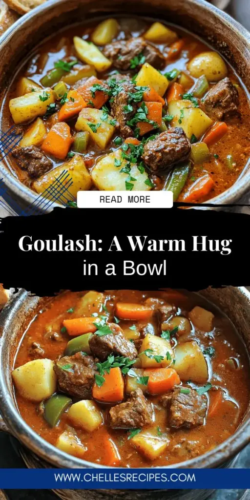 Discover the comforting warmth of Hungarian Goulash, a hearty and flavorful beef stew-soup that's perfect for any occasion! This dish is filled with rich beef and aromatic spices, coming together to create a meal that brings everyone to the table. Learn the key ingredients, simple preparation steps, and delicious variations to make this classic dish your own. Click through to explore the full recipe and bring this delightful comfort food to life!
