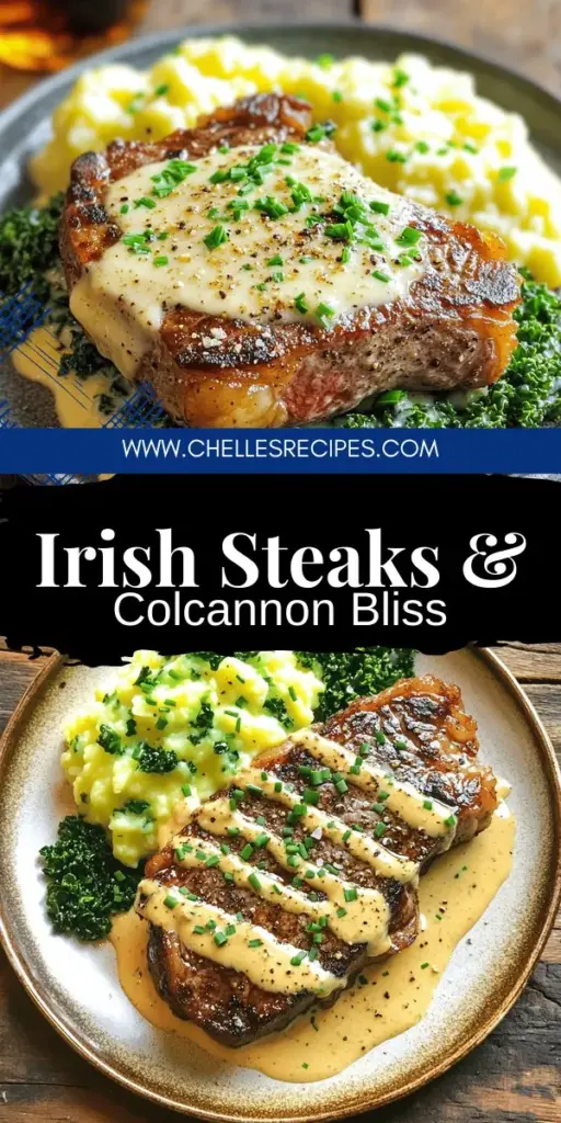 Indulge in the rich flavors of Gaelic Irish Steaks with Whiskey Cream and Colcannon Delight! This comforting dish features juicy steaks topped with a creamy whiskey sauce, paired perfectly with traditional colcannon. Discover the essential ingredients, cooking tips, and cultural significance that make this meal a true Irish treasure. Click through to explore the full recipe and bring a taste of Ireland to your dinner table tonight!
