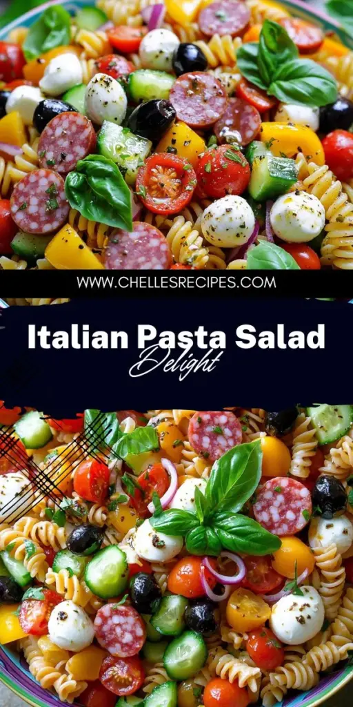Make your summer gatherings unforgettable with the Best Italian Pasta Salad! This refreshing dish is a delightful mix of rotini pasta, vibrant veggies, savory mozzarella, and a tangy dressing that will impress your guests every time. Follow my easy step-by-step recipe to create a colorful salad that’s perfect for picnics and barbecues. Click through now to discover the full recipe and tips for exciting variations!