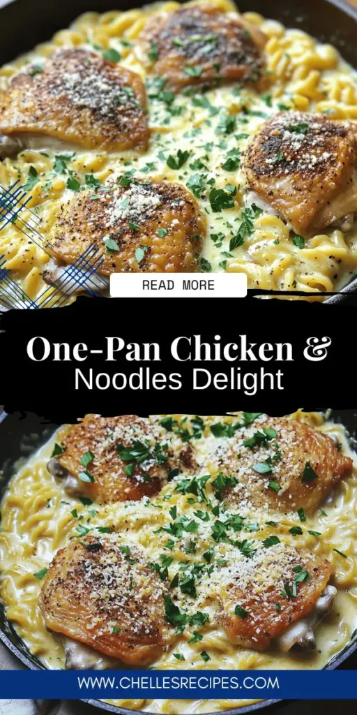 Craving a quick and delicious weeknight meal? This One-Pan Chicken with Buttered Noodles recipe is just what you need! With juicy chicken, creamy noodles, and a burst of flavor, you can create a satisfying dinner in just 30 minutes. Perfect for busy families, this easy dish can be customized to suit everyone’s taste. Click through to discover the step-by-step recipe and impress your loved ones tonight!