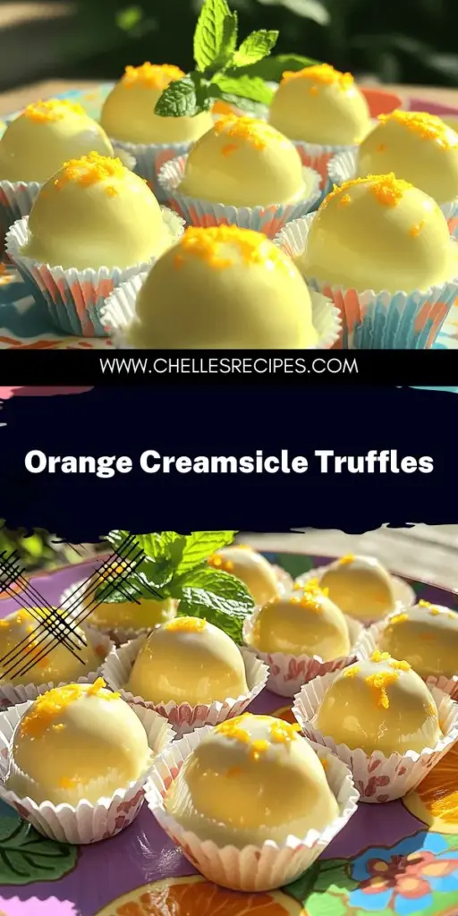 Indulge in a sweet treat with these No Bake Orange Creamsicle Truffles! This quick and easy recipe requires no oven and uses simple ingredients for a delightful burst of citrus flavor. Perfect for busy parents or summer parties, these creamy, refreshing truffles are sure to please everyone. Explore the full recipe for step-by-step instructions and tips to personalize your truffles. Click through now to start creating this delicious dessert!