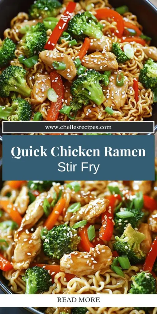 Ready to whip up a quick and delicious meal? Try my Chicken Ramen Stir Fry! In just 30 minutes, you can create a flavorful dish using tender chicken, fresh veggies, and ramen noodles. This recipe offers easy step-by-step instructions and tips for meal prep, ensuring a satisfying dinner in no time. Click through to discover the full recipe and explore how to customize it to your taste!