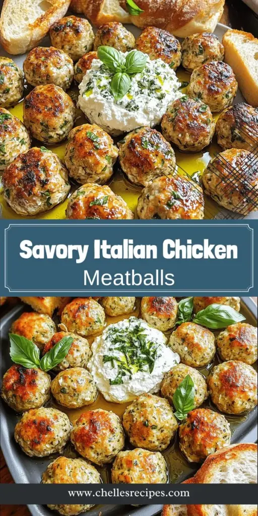 Elevate your dinner game with these Juicy Italian Chicken Meatballs with Creamy Herbed Ricotta! This easy recipe is perfect for any occasion, whether it's a weeknight meal or a gathering with friends. Discover the essential ingredients, cooking tips, and delicious serving ideas to impress your guests. Click through to explore the full recipe and start creating mouthwatering meatballs that everyone will adore!