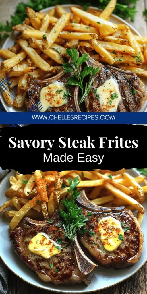 Bring the delicious flavors of France home with this easy and savory steak frites recipe! Perfectly seared ribeye paired with crispy, golden fries makes for an unforgettable meal everyone will love. Explore essential tips on choosing the best cuts of beef, cooking techniques, and flavorful seasonings, along with tempting sauce ideas. Click through for the full recipe and elevate your dinner game tonight!