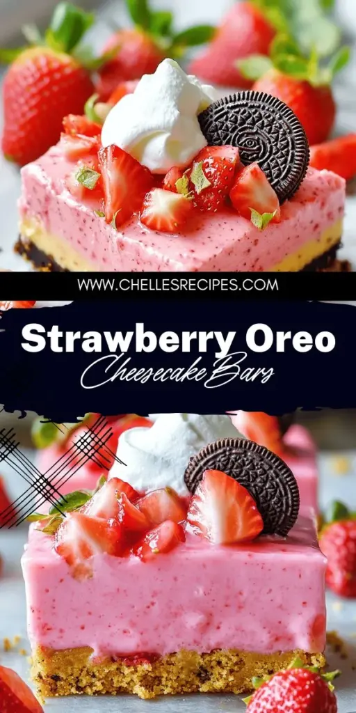 Indulge in the delightful flavor of Golden Oreo Strawberry Cheesecake Bars! This no-bake dessert features a creamy cheesecake filling enhanced with fresh strawberries, all atop a crunchy Golden Oreo crust. Perfect for summer parties or a sweet snack, these bars are easy to make and sure to impress. Discover the full recipe now and treat yourself to this refreshing treat that everyone will love. Click through to get started today!
