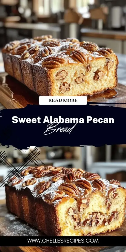 Indulge in the rich and flavorful delight of Sweet Alabama Pecan Bread! This irresistible recipe is perfect for any occasion, featuring simple ingredients and easy-to-follow instructions. Discover tips for perfect texture, creative serving ideas, and variations to suit everyone’s taste. Whether it’s for breakfast, brunch, or a heartfelt gift, this classic pecan bread will impress. Click through to explore the full recipe and start baking your slice of Southern charm today!