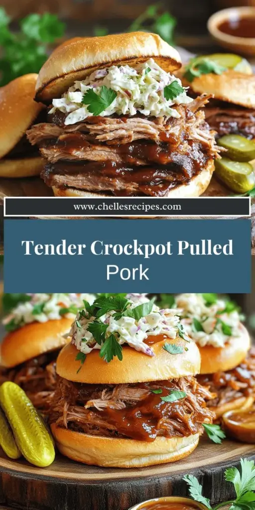 If you're looking for a mouthwatering, tender dish, try this Crockpot Pulled Pork recipe! It's packed with flavor and features easy-to-follow steps, from selecting the perfect pork shoulder to seasoning it just right. Enjoy a delicious cooking experience and serve this pulled pork on buns or in tacos for a crowd-pleasing meal. Click to explore the full recipe and make your next dinner unforgettable!