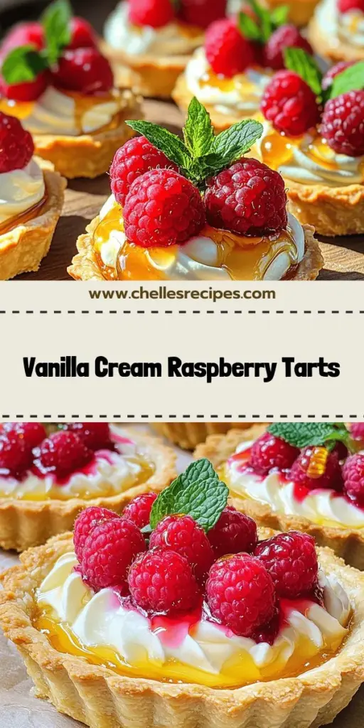 Indulge your sweet tooth with our irresistible Vanilla Cream Tarts with Fresh Raspberries! This easy recipe features a buttery tart shell filled with creamy vanilla delight and topped with juicy raspberries for a stunning dessert. Perfect for any occasion, these tarts not only taste amazing but also look fabulous on your table. Click through to explore the full recipe and step-by-step instructions to create this elegant treat that will wow your guests!