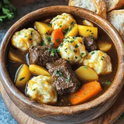 To make a great Guinness Beef Stew, you need some key ingredients. First, you need 2 lbs of beef chuck. This cut has a lot of flavor and becomes tender when cooked slowly. You will also need 2 tablespoons of olive oil to sear the beef.