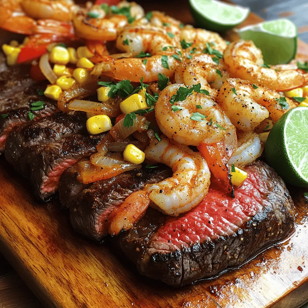 The ultimate Cajun shrimp recipe combines bold flavors and fresh ingredients. At the heart of this dish are the shrimp and steak. For this feast, I use 1 pound of large shrimp, peeled and deveined, and 1 pound of ribeye steak, cut into thick slices. These proteins provide a great base for our flavors.