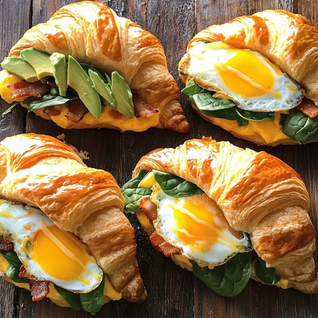 The key to a great croissant sandwich lies in its ingredients. For the best croissant breakfast sandwiches, you need high-quality croissants. I recommend using large, buttery croissants. Their flaky texture adds a nice touch.