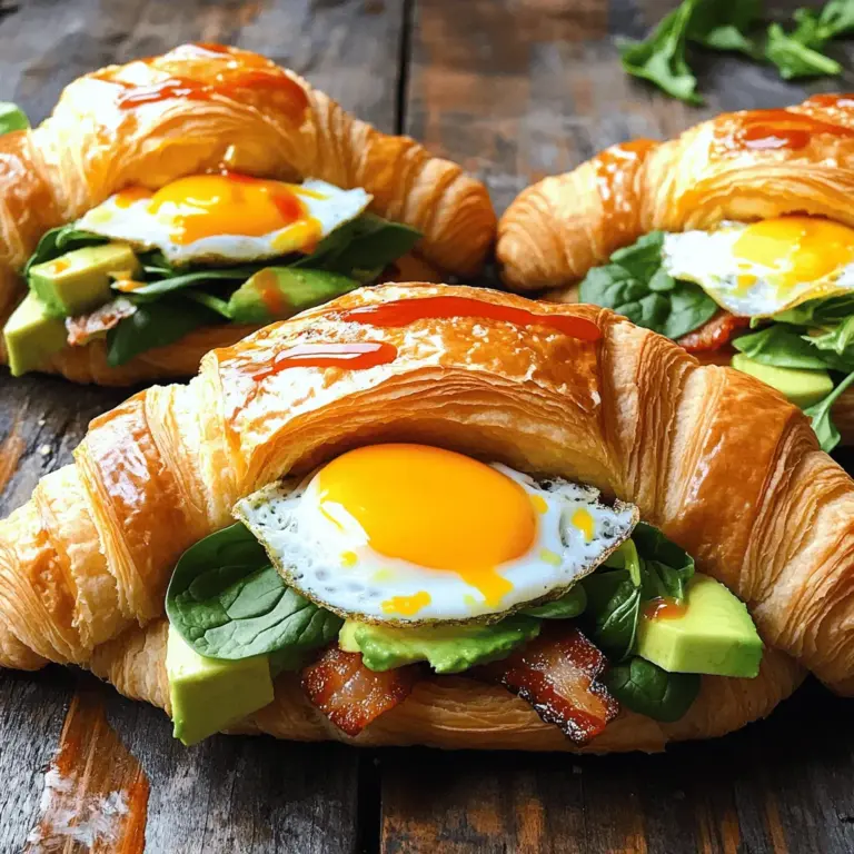 The key to a great croissant sandwich lies in its ingredients. For the best croissant breakfast sandwiches, you need high-quality croissants. I recommend using large, buttery croissants. Their flaky texture adds a nice touch.