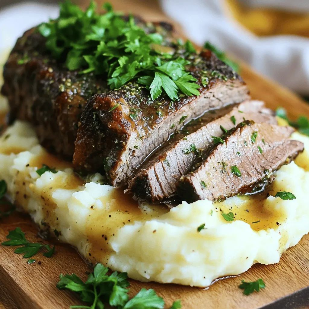 For a great pot roast recipe, start with a beef chuck roast. A roast weighing 3 to 4 lbs works best. You also need olive oil, sea salt, and black pepper for flavor. Garlic powder and onion powder add depth. For herbs, use dried thyme and rosemary.