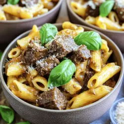 To make rich beef pasta, you need a few key ingredients. First, you will need beef chuck roast. This cut works best because it becomes very tender. You also need onion, garlic, beef broth, crushed tomatoes, and heavy cream. Don't forget the Parmesan cheese for creaminess. These ingredients create a flavorful slow cooked beef dish that will amaze you.