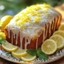 The core of a great lemon cake lies in its ingredients. Each one plays an important role.