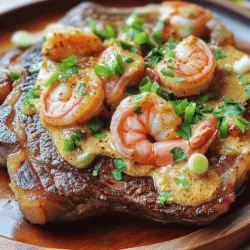 To make steak with creamy Cajun shrimp sauce, gather the right ingredients. You need two ribeye steaks, about one inch thick. Season them with salt and black pepper. These seasonings bring out the rich flavors of the steak.