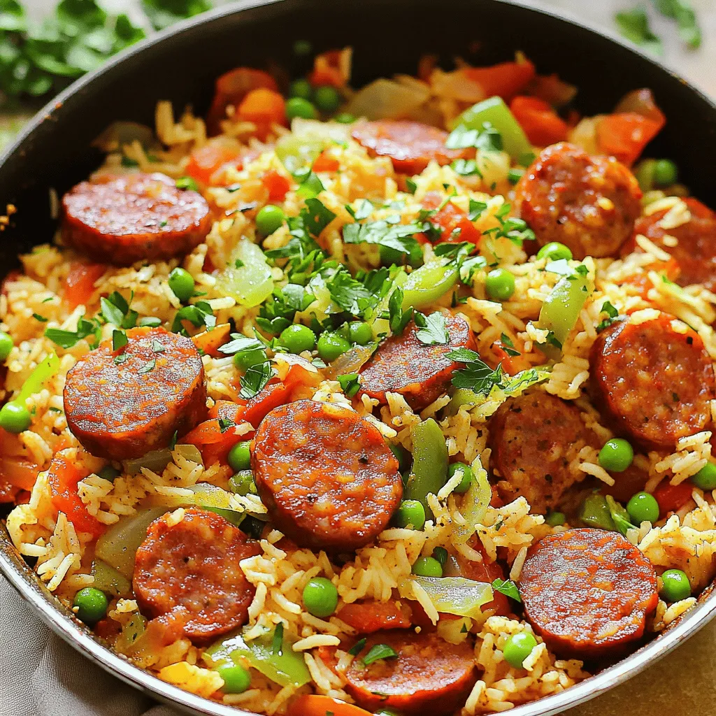 To create a great Cajun sausage recipe, you need a mix of key ingredients. The heart of this dish is the sausage. I suggest using Cajun sausage or andouille sausage for the best flavor. These sausages bring a nice kick and depth to the meal.