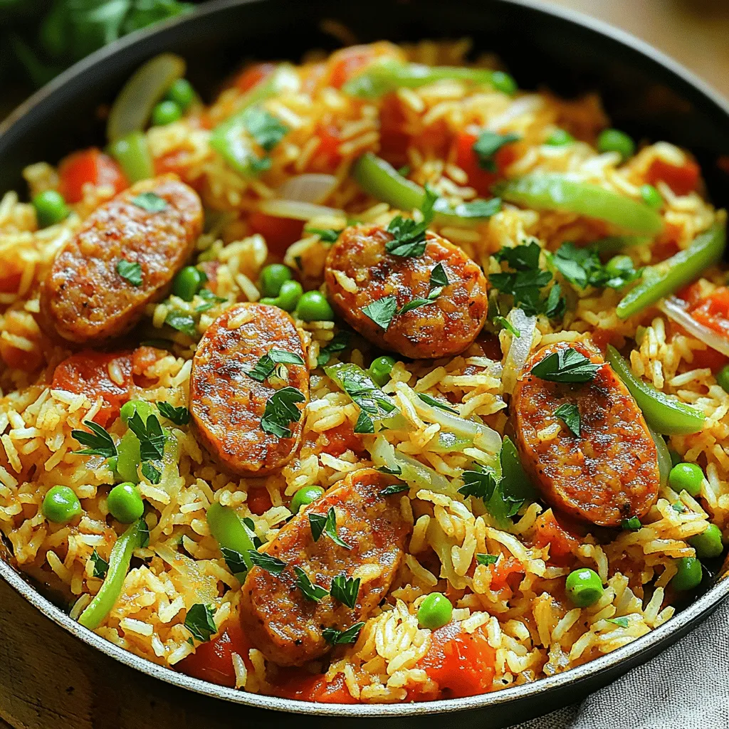 To create a great Cajun sausage recipe, you need a mix of key ingredients. The heart of this dish is the sausage. I suggest using Cajun sausage or andouille sausage for the best flavor. These sausages bring a nice kick and depth to the meal.