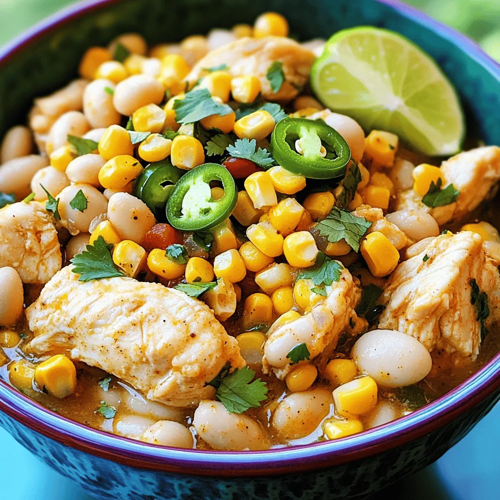 To make Mexican street corn white chicken chili, you need fresh ingredients and pantry staples. This dish bursts with flavor and comfort.