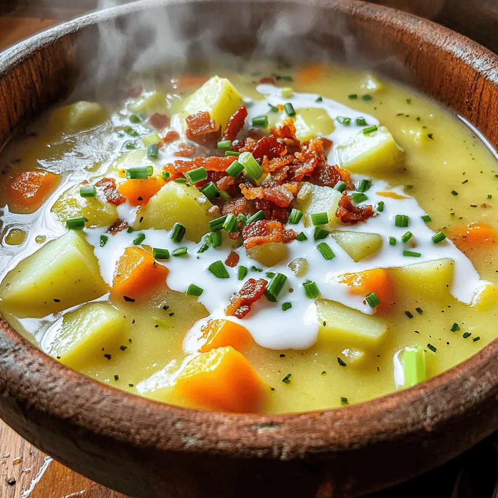 The heart of a great German potato soup lies in its ingredients. Using the right items will enhance your dish. Let’s explore what makes this soup a rich and hearty delight.