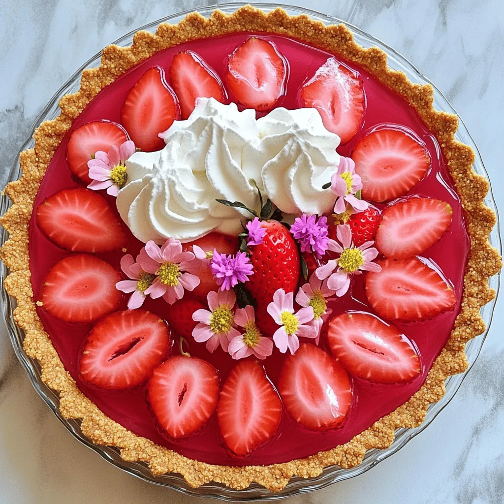 To make a great Easter No Bake Jello Pie, you need a few key ingredients. The base comes from a pre-made graham cracker pie crust. This crust adds a nice crunch and sweetness. It saves time, so you can focus on the fun part—making the filling!