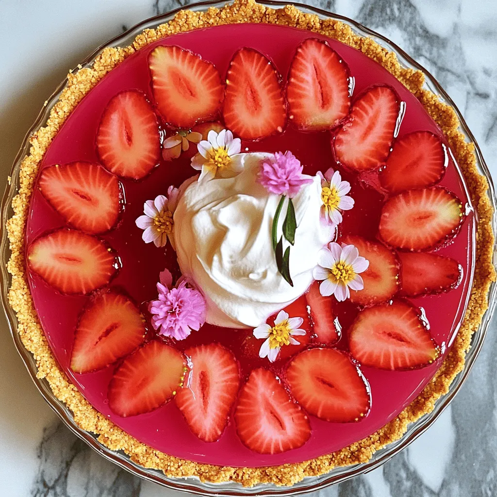 To make a great Easter No Bake Jello Pie, you need a few key ingredients. The base comes from a pre-made graham cracker pie crust. This crust adds a nice crunch and sweetness. It saves time, so you can focus on the fun part—making the filling!