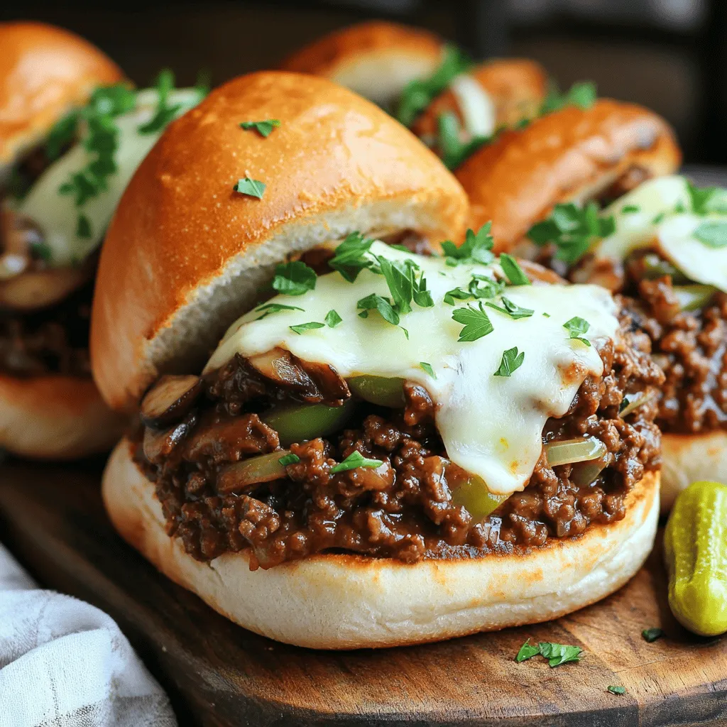 To make Philly cheesesteak sloppy joes, you need a few key items. The flavors blend perfectly to create a tasty meal. Here are the essential ingredients: