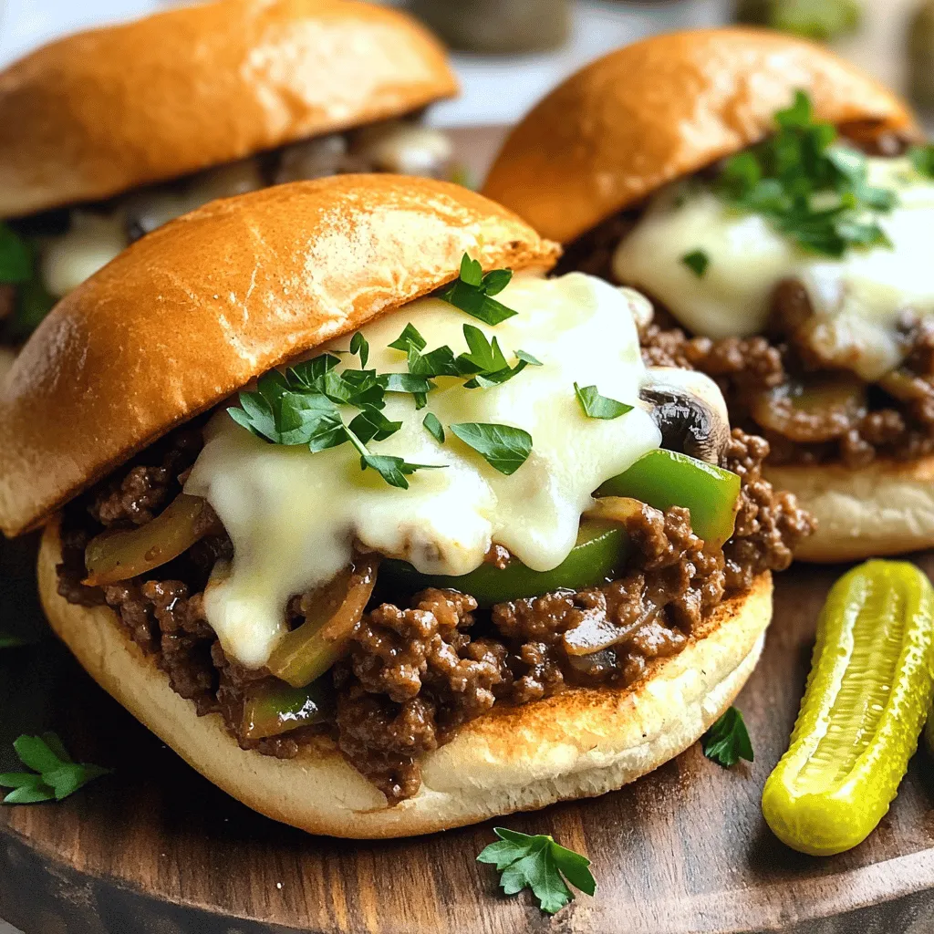 To make Philly cheesesteak sloppy joes, you need a few key items. The flavors blend perfectly to create a tasty meal. Here are the essential ingredients: