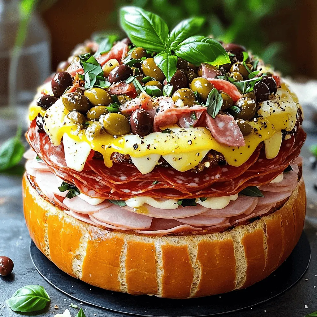 The Muffuletta sandwich is a true delight. It comes from New Orleans but has Italian roots. This sandwich uses layers of meats, cheese, and a tasty olive salad. Each bite bursts with flavor.