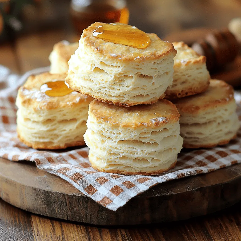 - 2 cups all-purpose flour - 1 tablespoon baking powder - 1 teaspoon baking soda - 1 teaspoon salt - 1/4 cup unsalted butter, chilled and cubed - 1 cup buttermilk (or homemade substitute) - 2 tablespoons honey (optional)