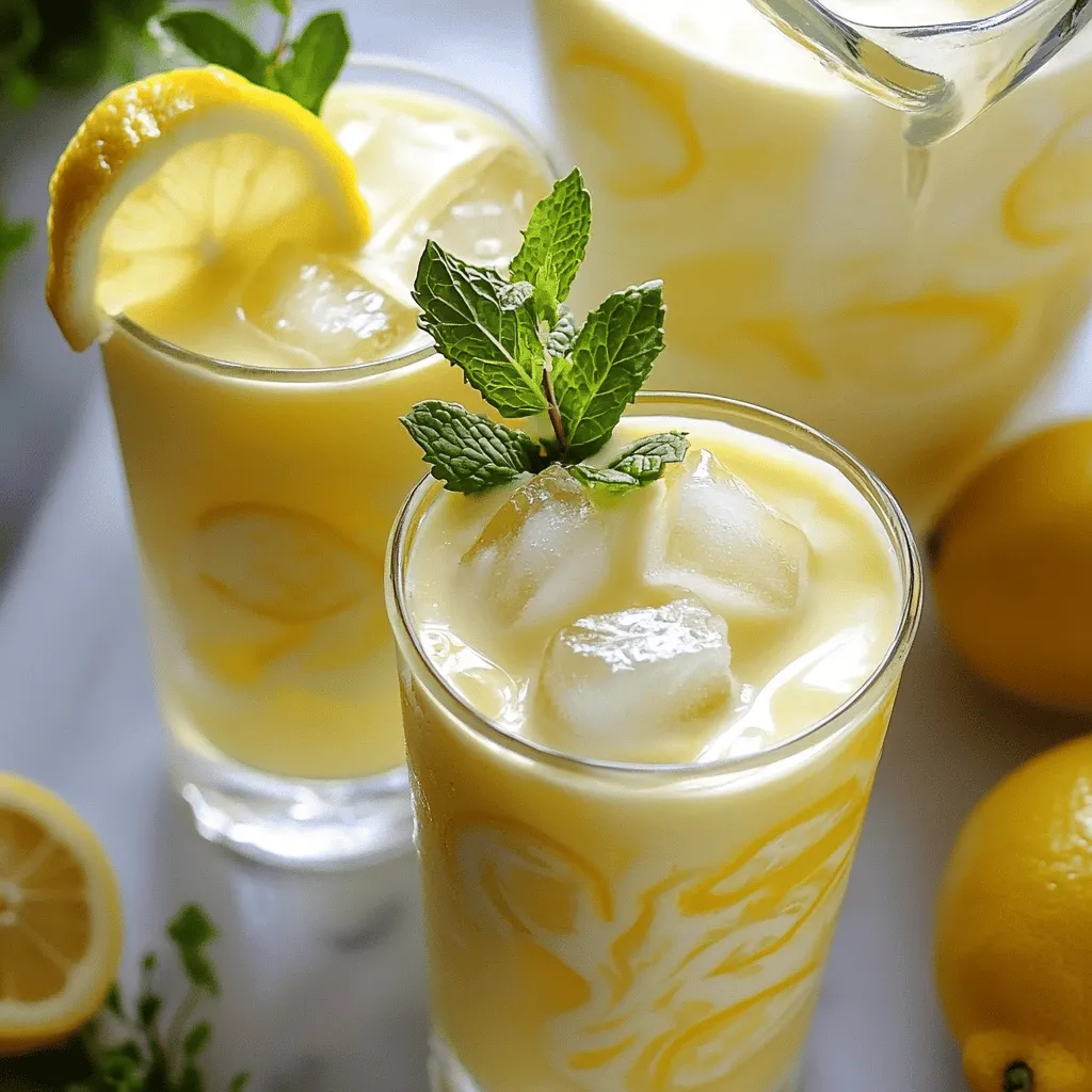 To make a tasty condensed milk lemonade, you need a few key ingredients.
