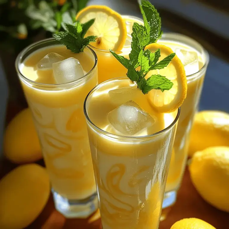 To make a tasty condensed milk lemonade, you need a few key ingredients.