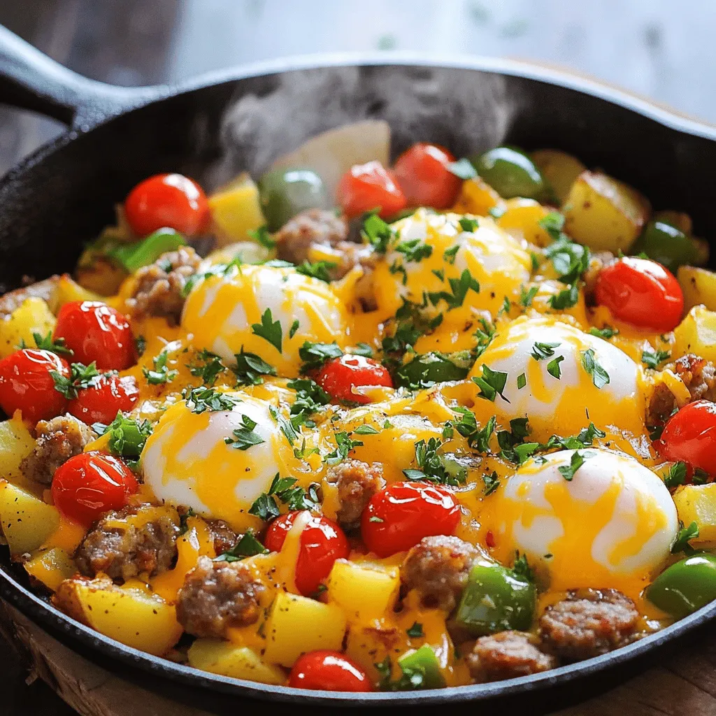 To make a loaded breakfast skillet, you need fresh and tasty ingredients. Here’s what you will need: