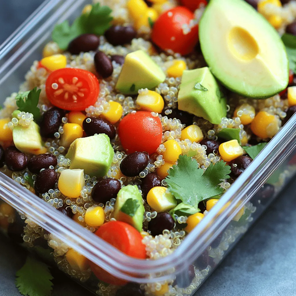 Meal prep helps save time and money. It also makes eating healthy easy. I love using fresh ingredients for my recipes. One of my favorite meals is a quinoa salad.
