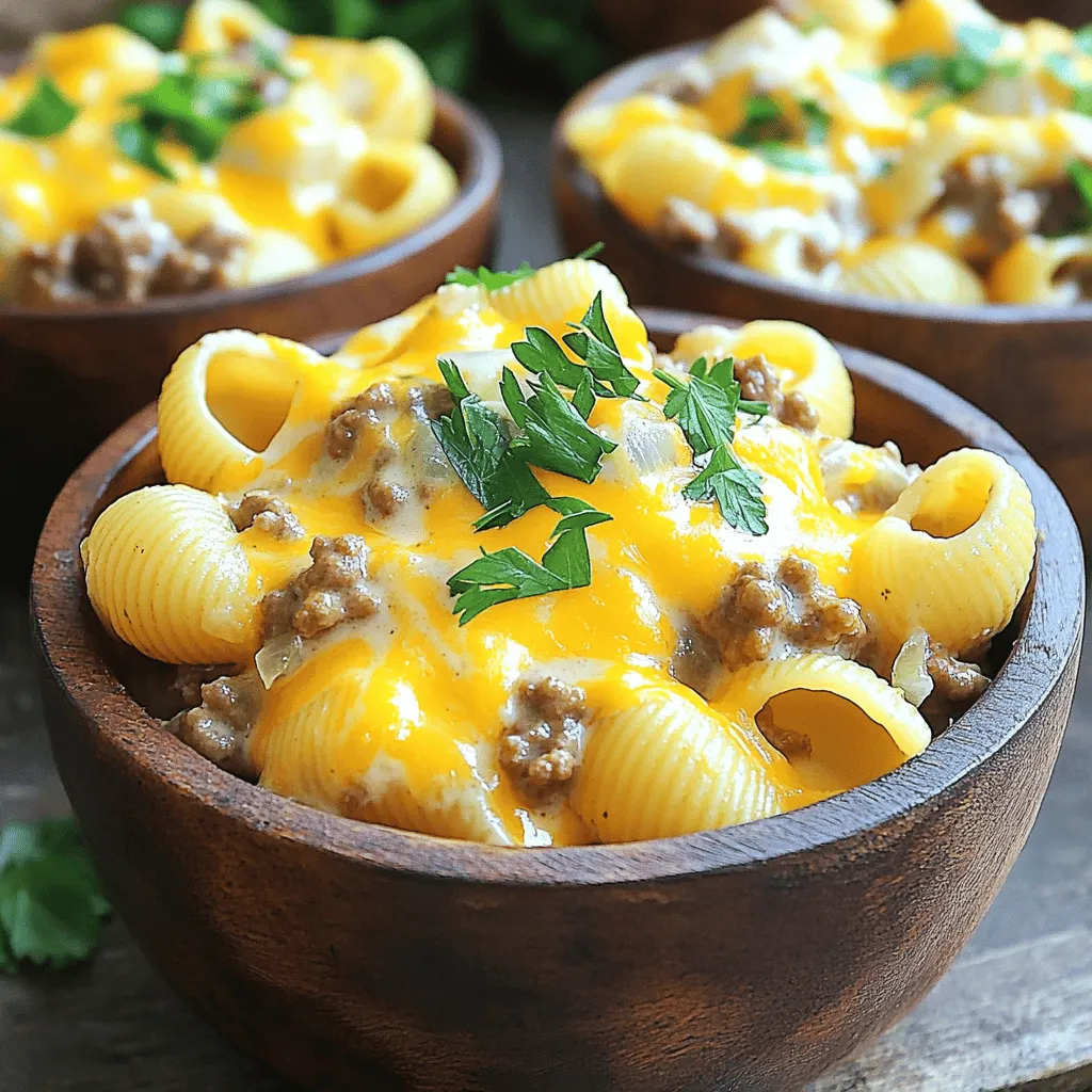 Gathering the right ingredients is key for a great Creamy Beef and Shells dish. Here’s what you need: