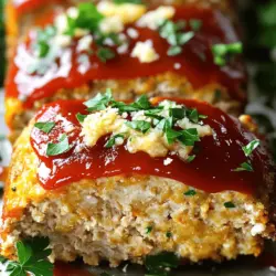- Ground chicken - Breadcrumbs and Parmesan cheese - Garlic and parsley