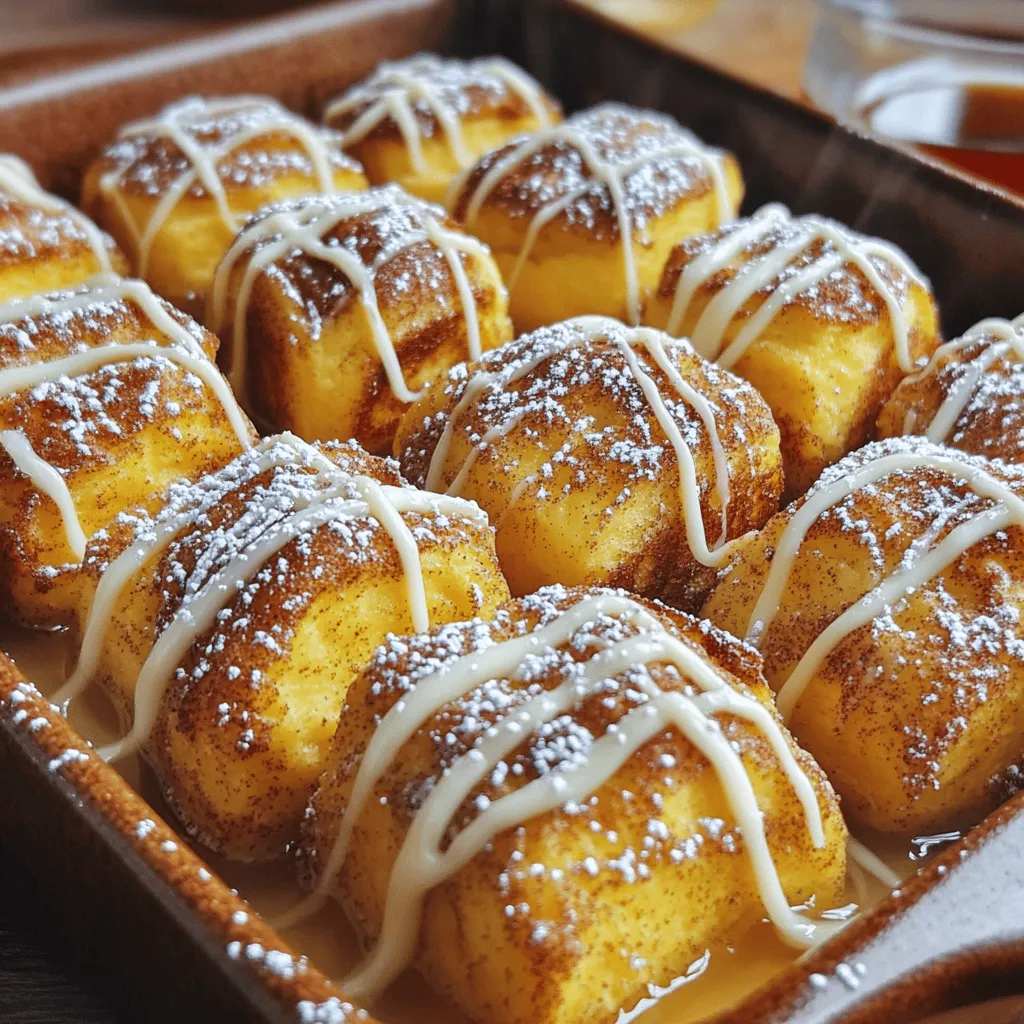 To make cinnamon roll French toast bites, you need just a few simple ingredients. This easy French toast bites recipe is sure to please everyone.