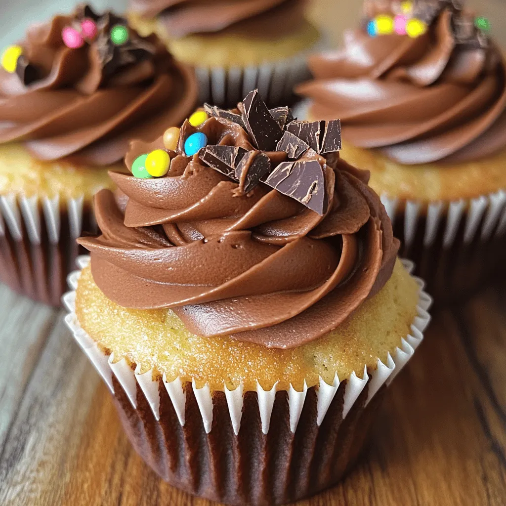 - 2 cups unsalted butter, softened - 4 cups powdered sugar - 1 cup unsweetened cocoa powder - 1/2 cup heavy cream - 2 teaspoons vanilla extract - 1/4 teaspoon sea salt Alternatives for unsalted butter: You can use salted butter if you adjust the salt. Coconut oil is a good dairy-free option. Using alternative sweeteners: If you want a healthier option, try using agave syrup or a sugar substitute. Keep in mind, this may change the texture a bit. Cocoa powder options: Dutch-processed cocoa can give a richer taste. You can also use dark cocoa for a deeper flavor. Importance of room temperature butter: Room temperature butter mixes better. It helps create a smooth and creamy frosting. Selecting the best cocoa powder: Choose a high-quality cocoa powder. It makes a big difference in flavor. Look for brands that are pure and unsweetened. Avoid blends that contain added sugars or fillers. This combination of ingredients creates a frosting that is rich and delightful. Follow the Full Recipe for detailed steps! 1. Beating the butter until creamy Start with soft butter. Place it in a bowl. Use a mixer on medium speed. Beat for about 2-3 minutes. The butter should look light and fluffy. 2. Gradually incorporating cocoa powder and sugar Slowly add powdered sugar and cocoa powder. Mix on low speed at first. This keeps the sugar from flying everywhere. Once combined, increase the speed to medium. Beat until everything is well mixed. 3. Mixing in cream and vanilla for fluffiness Pour in the heavy cream, vanilla extract, and salt. Start mixing on low speed again. After a few seconds, increase to medium speed. Beat for 2-3 minutes. The frosting should be fluffy and smooth. - Indicators of perfect frosting texture The frosting should be thick but spreadable. It should hold its shape without being too hard. If it looks too stiff, it may need more cream. - Adjusting thickness with cream If the frosting is too thick, add heavy cream. Do this one tablespoon at a time. Mix after each addition until you reach your desired consistency. - Overmixing the frosting Mixing too long can make the frosting grainy. Once it’s fluffy and smooth, stop mixing. - Skipping the taste test Always taste your frosting. Adjust flavors if needed. You can add more sugar for sweetness or cocoa powder for chocolate flavor. How do you fix overly thick frosting? If your frosting is too thick, add more heavy cream. Start with one tablespoon at a time. Mix well after each addition. Keep going until you reach a smooth texture. What if your frosting is runny? For runny frosting, add more powdered sugar. Mix in a half-cup at a time. This will help thicken it up. Be careful not to add too much at once. How can you add richness to the flavor? Adding espresso powder can deepen the chocolate taste. Just one teaspoon can make a big difference. Mix it in with the cocoa powder for even flavor. How do you adjust the sweetness balance? Taste your frosting first. If it's too sweet, add a bit of cocoa powder. This will help tone down the sweetness. You can also add a pinch of sea salt for balance. What are the best piping tips for decoration? For cupcakes, use a star tip for fun designs. A round tip works well for smooth lines. Experiment with different tips to find what you like best. How can you apply frosting smoothly on cakes? Use an offset spatula for easy spreading. Start from the center and move outward. This helps create an even layer. For swirls, gently lift the spatula as you go. {{image_2}} You can add fun flavors to your frosting. Try adding mint or orange zest for a fresh twist. Just a teaspoon of mint extract brings a cool taste. For orange zest, use the peel of one orange. This adds a nice citrus kick. You can also use flavored extracts like almond or coconut. This gives your chocolate frosting a unique taste. To tint your buttercream, use food coloring. Gel colors work best. Start with a tiny bit and mix well. For dark chocolate buttercream, use more cocoa powder. This keeps the frosting rich and deep. For lighter tones, reduce the cocoa. You can also use white chocolate for a sweet, lighter color. If you need a vegan option, swap butter for vegan butter. Use a non-dairy milk instead of cream. Almond or coconut milk works great. For gluten-free frosting, check your cocoa powder. Most brands are gluten-free, but always read the labels. These simple changes let everyone enjoy this delicious treat. Store leftover frosting at room temperature for up to two hours. If you have more, keep it in the fridge. Use an airtight container to avoid drying out. Before using, let it sit at room temperature for about 30 minutes. This makes it easier to spread or pipe. You can freeze chocolate buttercream. Place it in a freezer-safe container. Make sure to leave some space for expansion. When ready to use, take it out and let it thaw overnight in the fridge. Stir it well before using. If it seems too thick, add a little heavy cream to adjust. Chocolate buttercream lasts about one week in the fridge. In the freezer, it can last up to three months. Check for signs of spoilage. If it smells off or has an odd texture, it’s best to discard it. Always trust your senses when it comes to food safety. Yes, you can make chocolate buttercream ahead of time. Store it in an airtight container. Keep it in the fridge if you want to save it for later. When you're ready to use it, take it out and let it sit at room temperature. It will soften up nicely. If it’s too thick, just mix in a bit of cream. To get a shiny finish, beat the butter well. Start at a medium speed and mix until it’s light and fluffy. Add the cocoa and sugar slowly. This will help keep air in the mix. When you add cream, keep mixing until it’s smooth. A bit of extra cream can help if it looks too thick. Chocolate buttercream goes great with many flavors. Here are some ideas: - Vanilla cake - Red velvet cake - Chocolate cake - Peanut butter cake - Coffee cake These flavors enhance the chocolate taste and keep your dessert exciting. For the Full Recipe, you can check here. You now have all the tools to make perfect chocolate buttercream frosting. We explored the key ingredients, substitutions, and tips for blending and achieving great texture. I shared tricks for flavor enhancement, decoration, and storage. Remember, the right consistency and taste are key. Avoid common mistakes to ensure your frosting shines. With practice, you will create rich and smooth frosting every time. Enjoy your baking journey and impress others with your sweet creations!