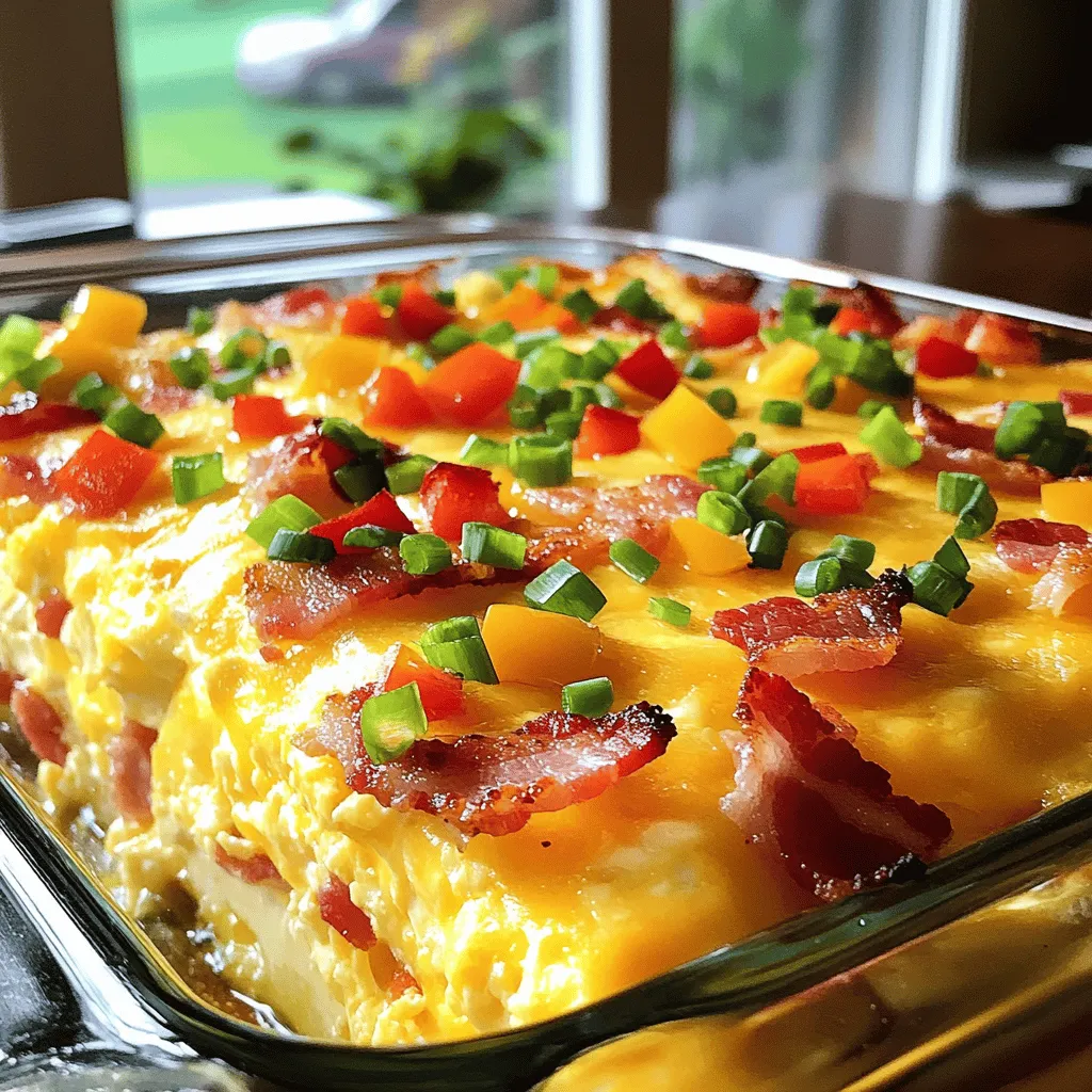 When making a bacon breakfast casserole, you need to gather some key ingredients. Here’s what you’ll need.