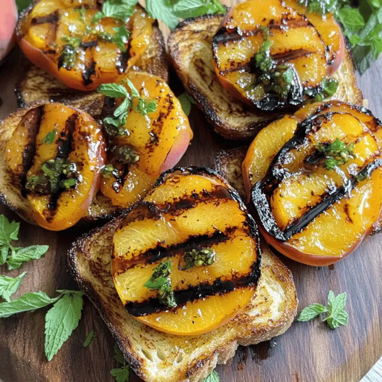 Toasted bread with grilled nectarines is a fun dish. It brings sweet and savory flavors together. You only need a few fresh ingredients. Let me show you how easy it is.