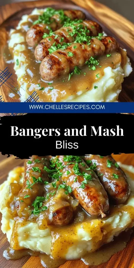 Discover the ultimate comfort food with Bangers and Mash! This classic dish features savory pork sausages paired with fluffy mashed potatoes and rich onion gravy, perfect for any occasion. With simple ingredients and easy-to-follow tips, you can create a hearty meal that will impress your family and friends. Click through to explore the full recipe and learn how to elevate your cooking game with delicious variations and expert advice. Don't miss out on this delightful culinary adventure!