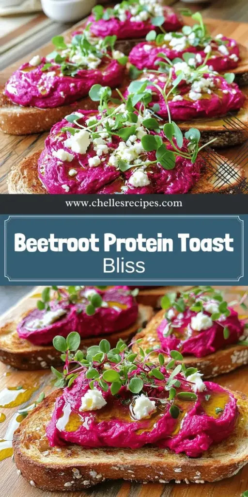Elevate your breakfast or snack with the vibrant and nutritious High Protein Whipped Beetroot On Toast Delight! This delicious recipe blends roasted beets with creamy cottage cheese or Greek yogurt for a protein-packed treat that's as visually stunning as it is tasty. Perfect for a light meal or quick bite, this dish is easy to make and customizable with fresh herbs and toppings. Click through to discover the full recipe and transform your toast game today!