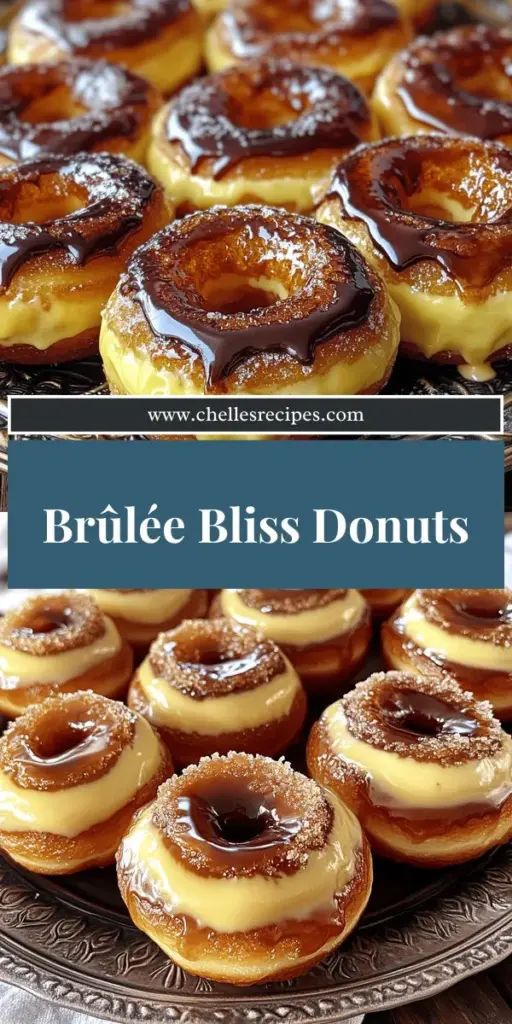 Indulge in the delightful world of Crème Brûlée Donuts, where creamy filling meets a crispy caramel crust! This easy-to-follow recipe guides you through making these scrumptious treats that will wow your guests or make for a sweet self-care moment. From mixing the batter to achieving that perfect brulee, you'll find all the tips you need. Click to explore the full recipe and bake your way to donut perfection today!