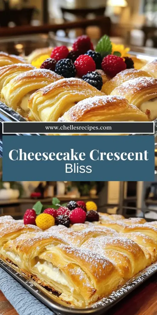 Indulge in the sweetest delight with my BEST RECIPE for Cheesecake Crescent Rolls! This easy casserole features flaky crescent rolls topped with a creamy cheesecake filling, perfect for breakfast or dessert. With simple ingredients and a few quick steps, you're just moments away from a dish that will wow your loved ones. Don't miss out on this delicious treat—click to explore the full recipe and impress your family today!