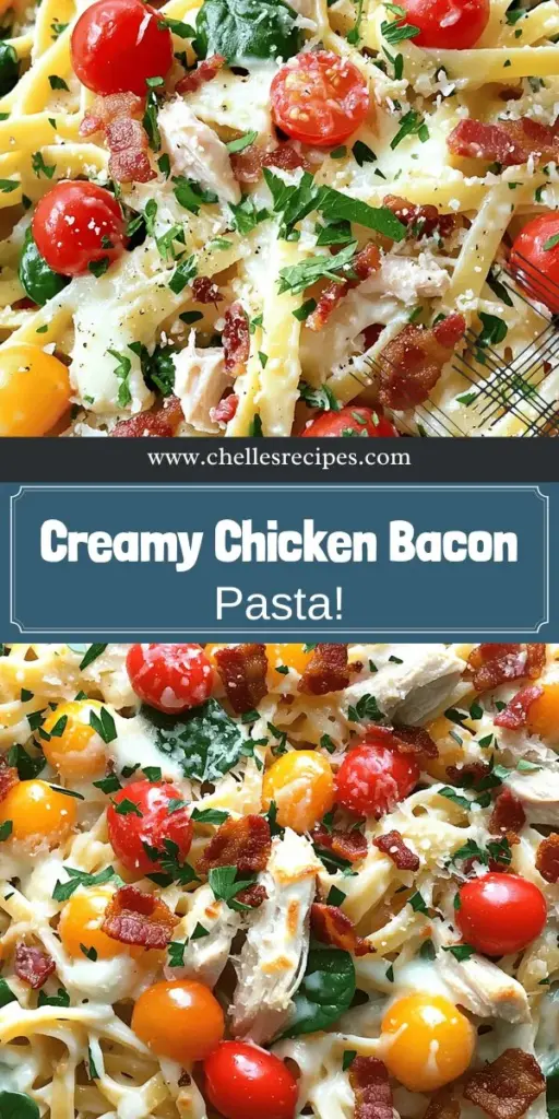 Dive into the creamy, savory goodness of Chicken Bacon Ranch Pasta Delight with this easy-to-follow recipe! Perfect for busy weeknights, this dish combines pasta, chicken, crispy bacon, and ranch dressing into a mouthwatering meal. Get step-by-step instructions, helpful tips, and fun variations to suit your taste. Don't miss out on creating a dish your whole family will love. Click to explore the best recipe for Chicken Bacon Ranch Pasta Delight!