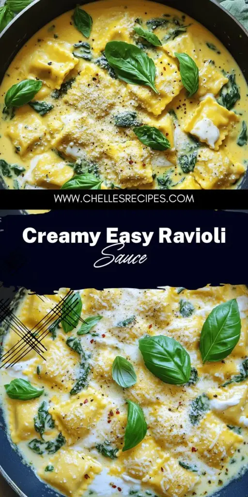 Elevate your pasta nights with this Easy Ravioli Sauce that's both simple and delicious! In just a few steps, you'll create a creamy, flavorful sauce that pairs perfectly with any ravioli. Whether you’re cooking for yourself or impressing guests, this sauce is sure to delight. Explore quick swaps for dietary needs and discover creative variations to tailor it to your taste. Click through for the full recipe and make your next meal unforgettable!