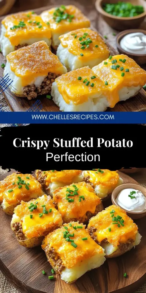 Satisfy your cravings with Crispy Mashed Potatoes Stuffed with Cheese & Beef Delight! This mouthwatering recipe features crunchy potato patties filled with creamy mashed potatoes, savory beef, and melted cheddar. Perfect for family dinners or impressing guests, these flavorful treats are easy to make and sure to be a hit at your table. Click through to discover the full recipe and start cooking this delicious dish today!