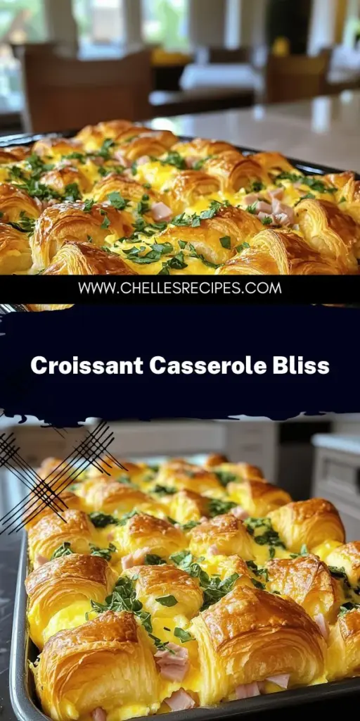 Indulge in the perfect morning treat with my Overnight Croissant Breakfast Casserole Delight! This easy recipe transforms buttery croissants into a creamy, flavorful dish everyone will love. Packed with eggs, cheese, and your choice of meats or veggies, it’s customizable to fit any taste. Ready in no time and perfect for brunch gatherings, click through now to explore the full recipe and elevate your breakfast game!